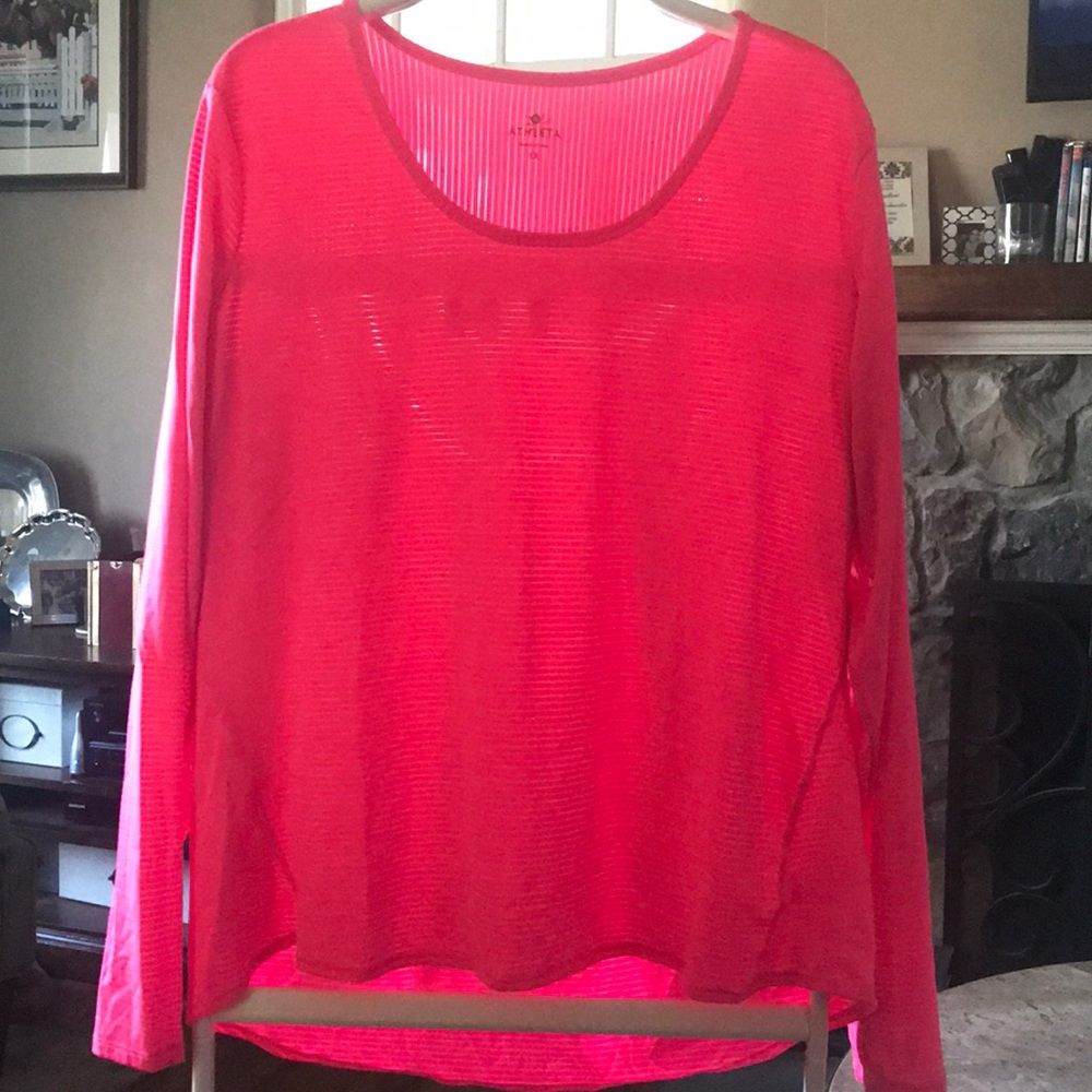 Hot pink long sleeve shirt
